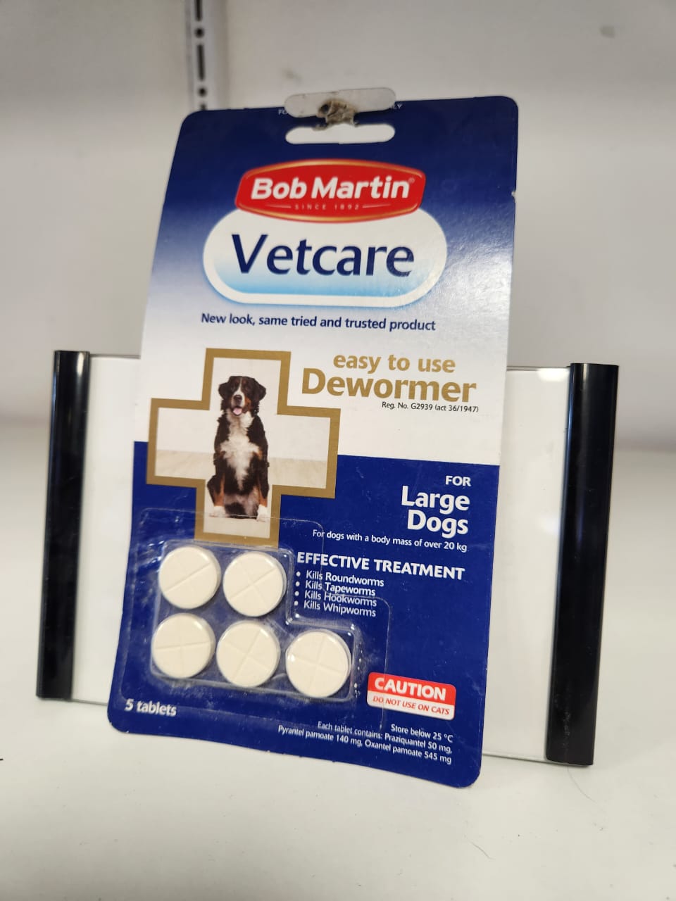 BOB MARTIN VETCARE DEWORMER 5 TABS