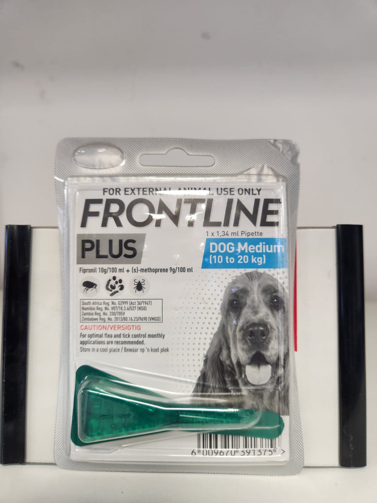 FRONTLINE PLUS DOG MED 10-20KG (BLUE)