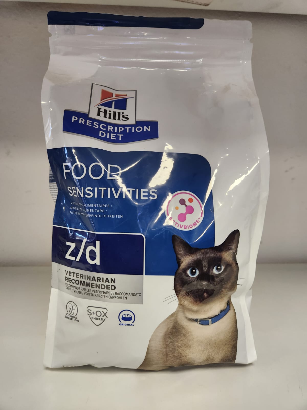 HILLS PD FELINE Z/D FOOD SENSITIVE 1.5KG
